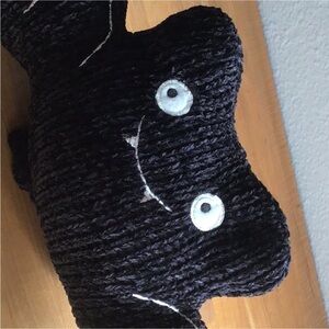 CHENILLE BAT PILLOW (WEIGHTED)- NWT